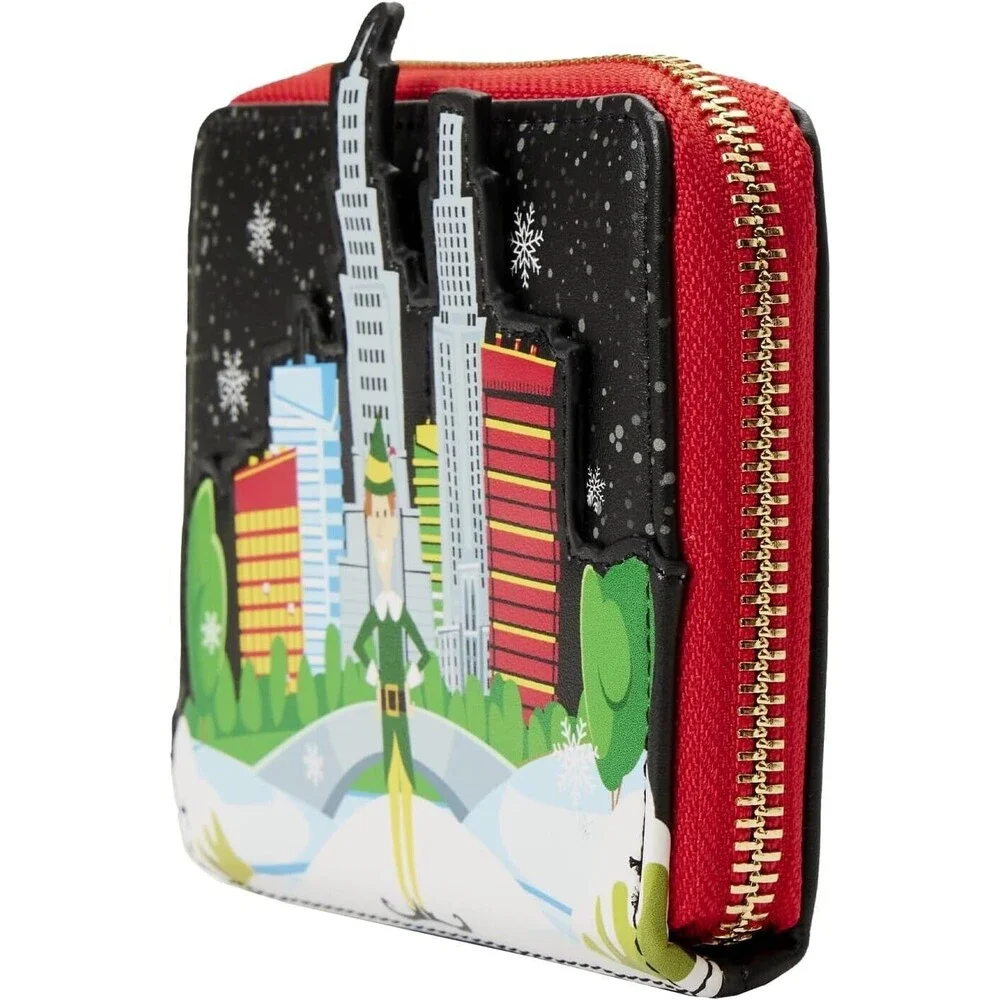 Loungefly Elf Buddy in Manhattan Skyline Zip Around Wallet